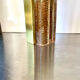 Scandinavian midcentury wall light in crystal and brass