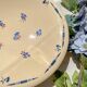 Vintage K&G Luneville "Flore" porcelain deep dish, 1950s, small blue flowers