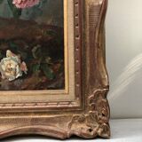 Still life bouquet of flowers oil painting