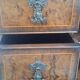 English burl walnut cabinet