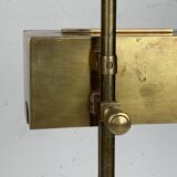 Brass Bauhaus Art Deco architectural Marcel Breuer style desk or table lamp