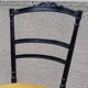 Pair of Napoleon III chairs in blackened wood