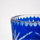 Blue crystal vase, Poland, 1960s