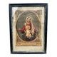 Framed religious image – "Per Mariam ad Jesum" – Paris, circa 1900