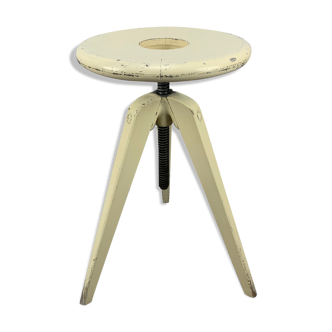 Industrial style tripod screw stool