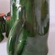 Set of a jug and 5 glazed earthenware cups in Savoyard style.