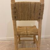 Bohemian chair wood and rope