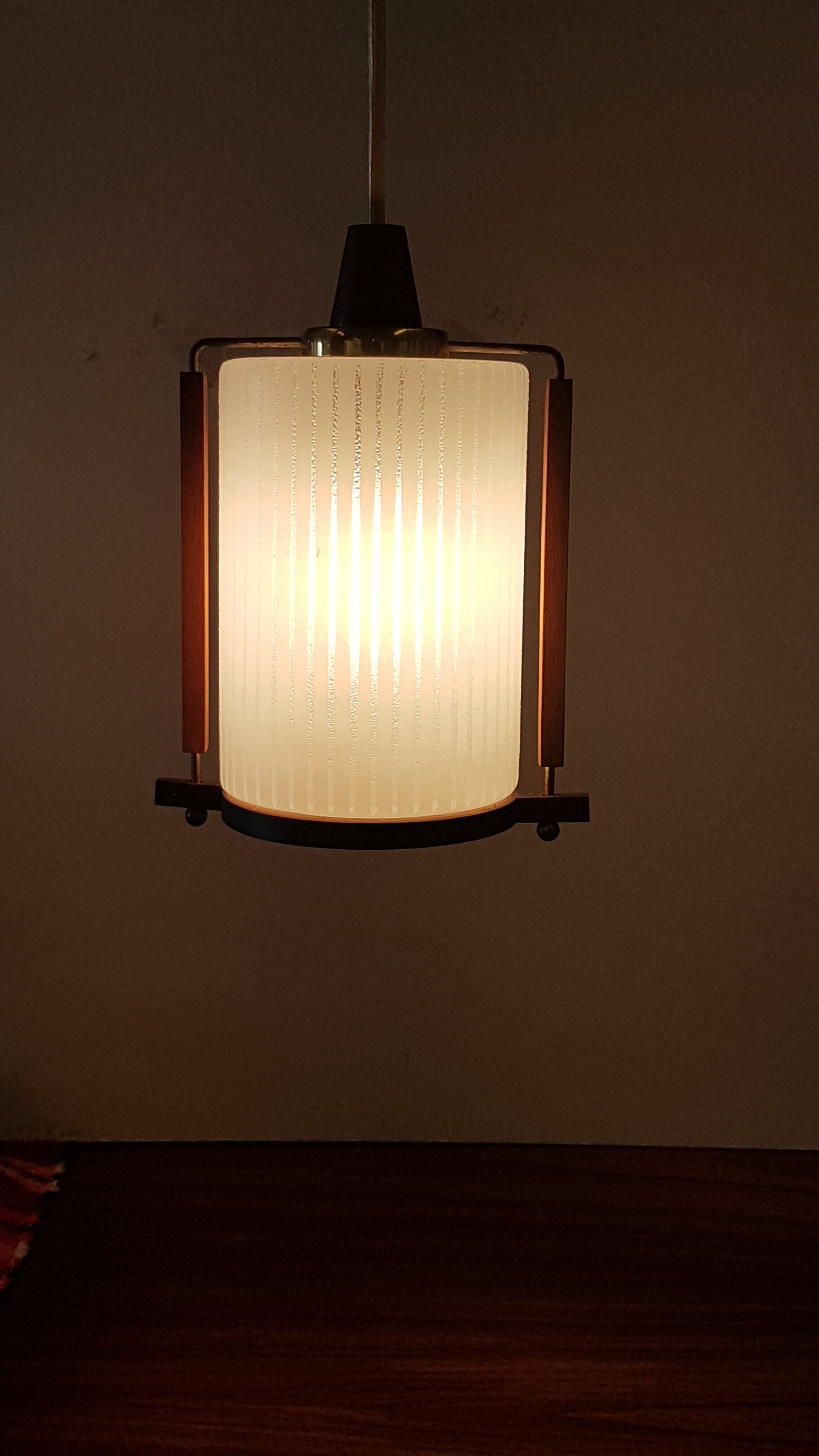 Art deo hanging lamp 1950