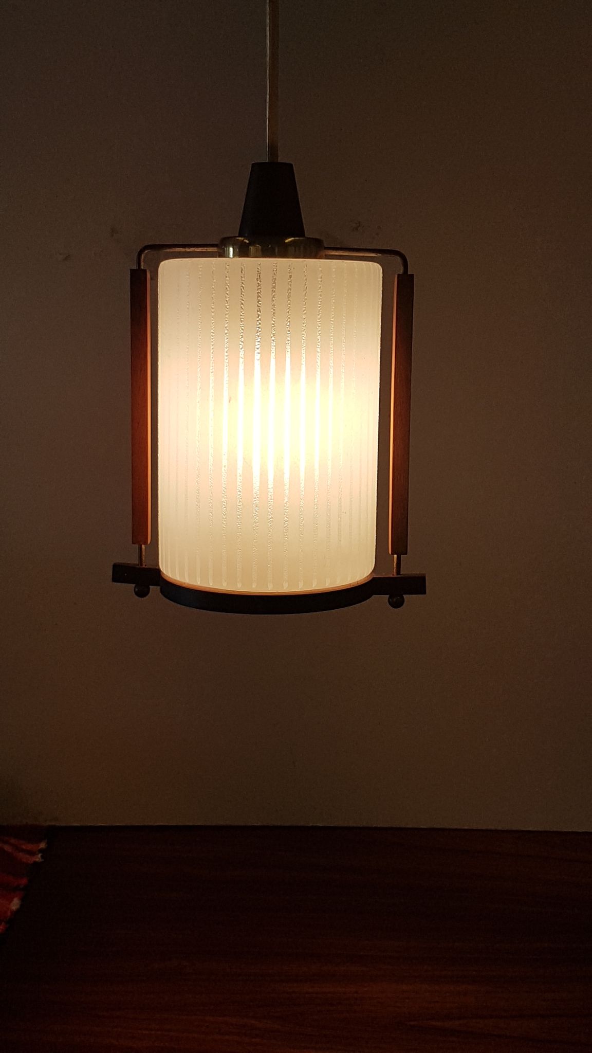 Art deo hanging lamp 1950