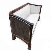19th Century Biedermeier Mahogany Feather Two Armchairs and Sofa, Vienna