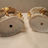 Pair of porcelain vases of bets at the end of 19th