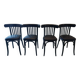 Suite de 4 chaises de Bistrot vintage années 1970