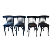 Suite de 4 chaises de Bistrot vintage années 1970