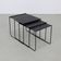 Tables gigognes postmodernes, ensemble de 3, années 1980