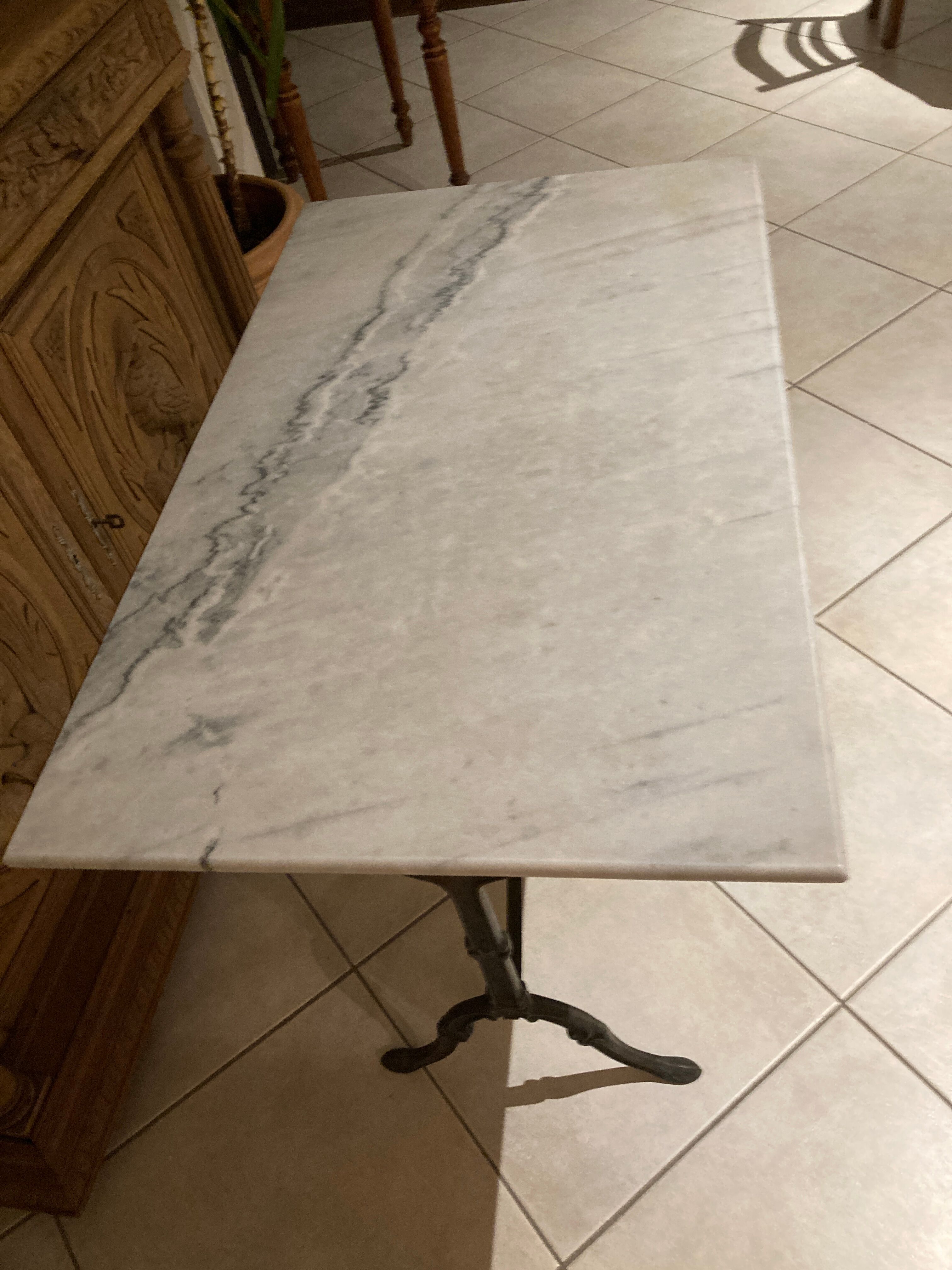 Marble bistro table