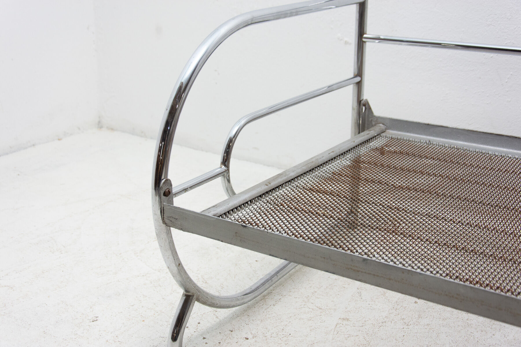 Chrome Bauhaus Sofa by Slezák Company, Bohemia, 1930 ´s