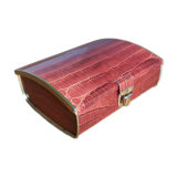 Cote d'Or crocodile skin effect metal advertising box