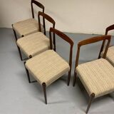 6x Palisander Dining Chairs by Lübke