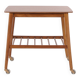 Side table with shelf on wheels - teak - Danish design - 1960s