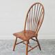 Windsor chair with high spindled back, beech, 1950s.