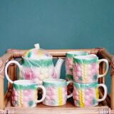 Coffee or tea type pastel slurry