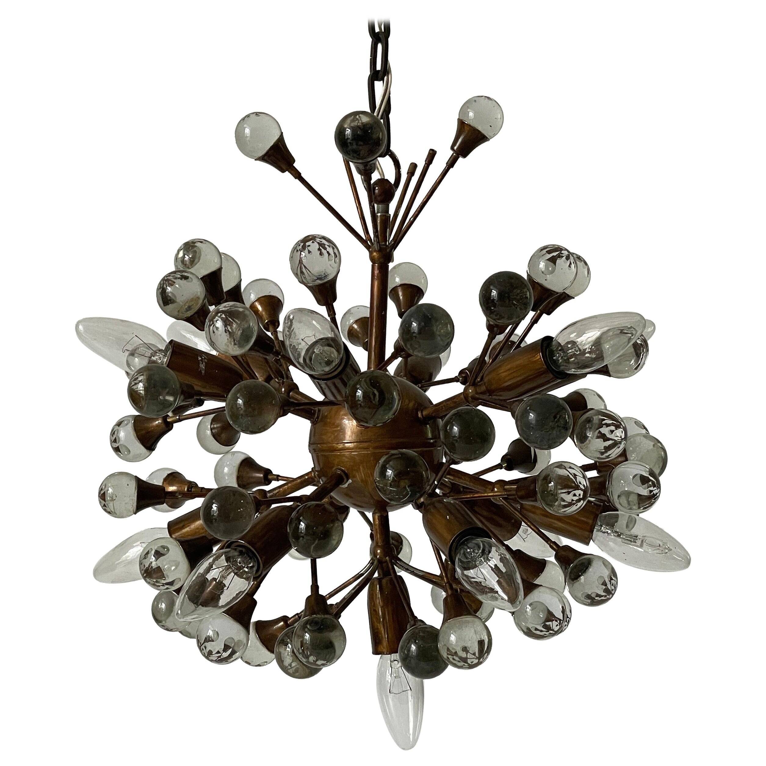 Atomic chandelier by Vereinigte Werkstätten München, 1950s, Germany