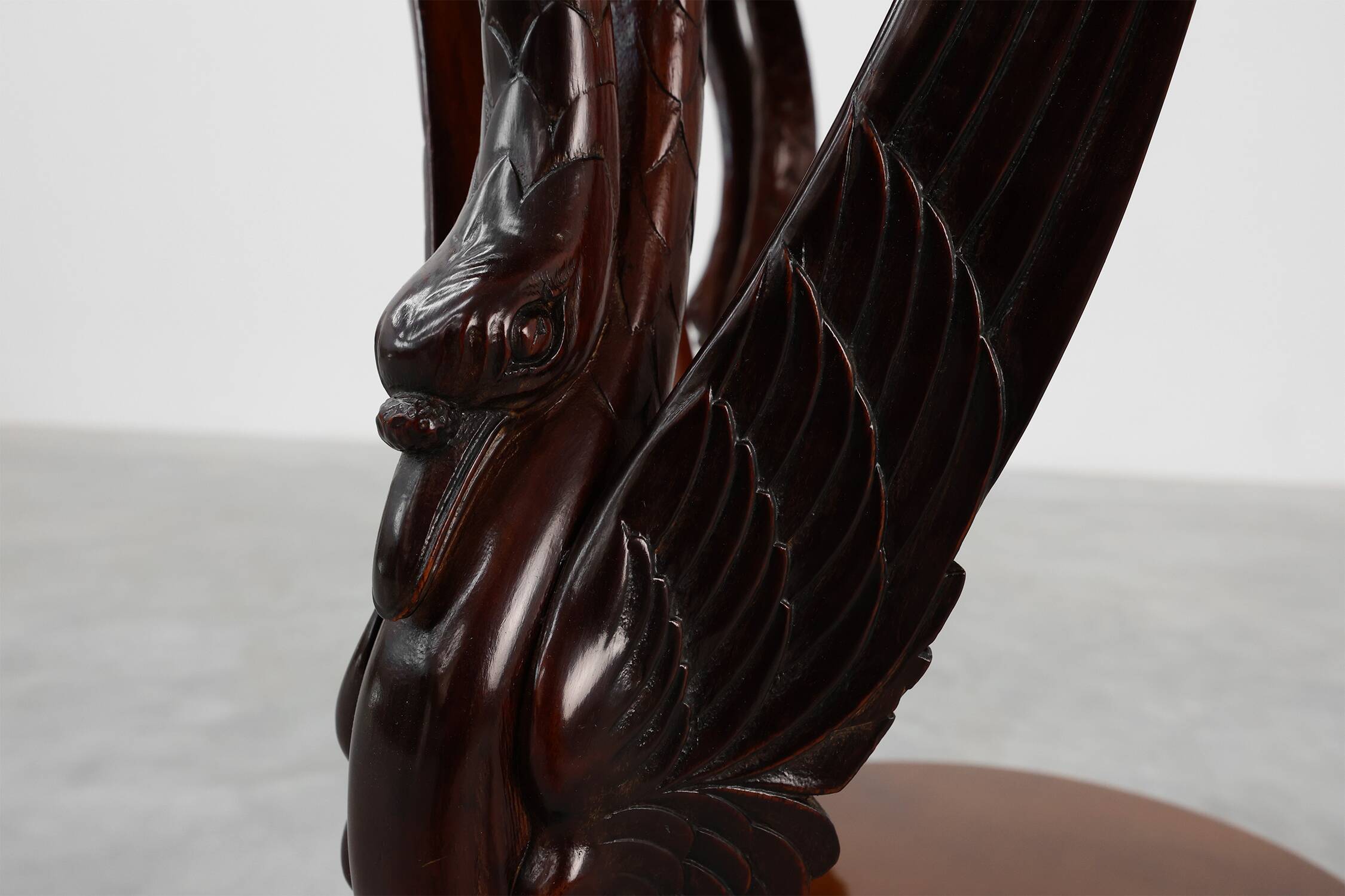 French Empire Side Table in Carved Wood, circa 1850