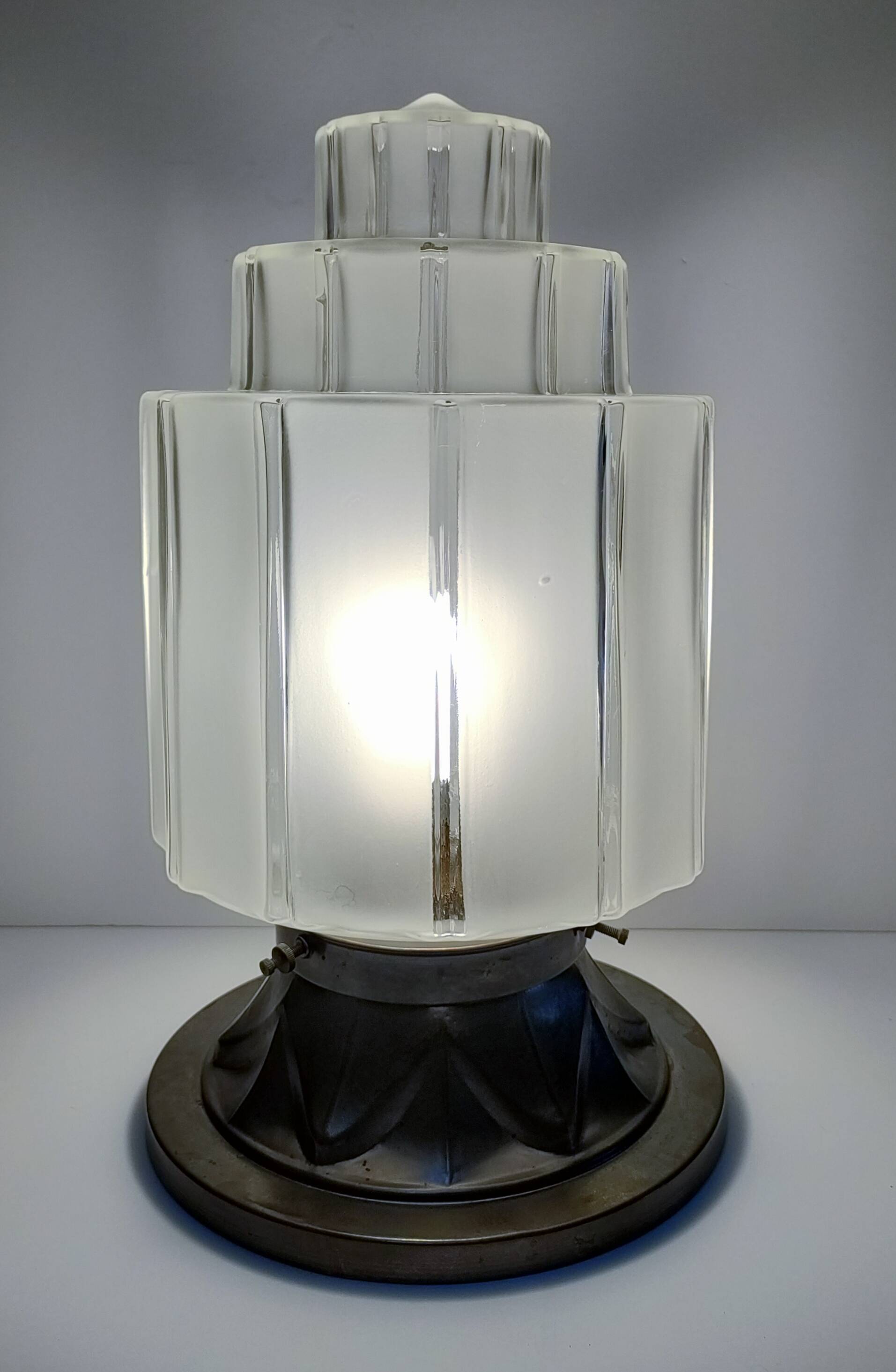 Large art deco skyscraper building ceiling light 1930