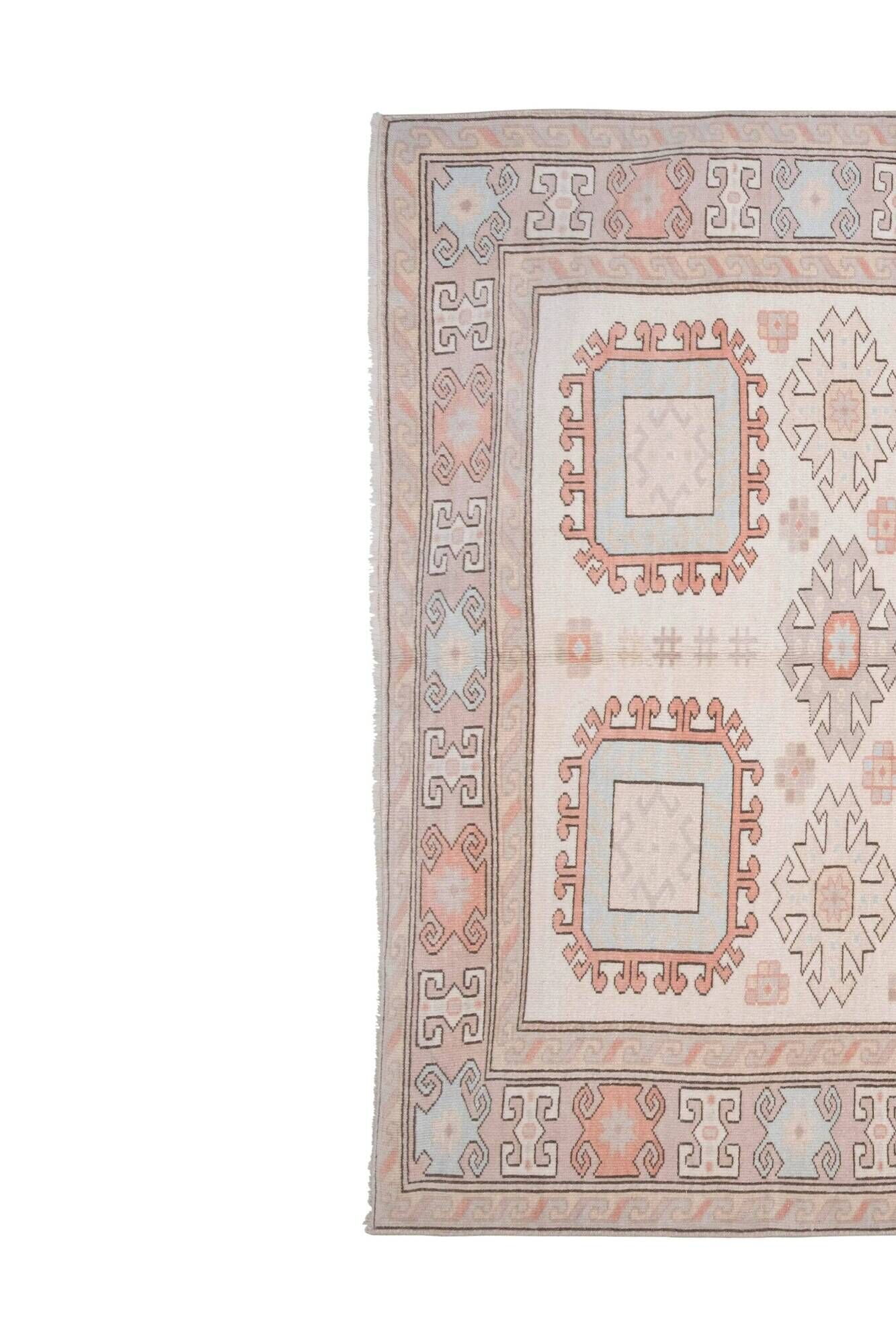 Vintage Turkish Oushak rug 173x235 cm