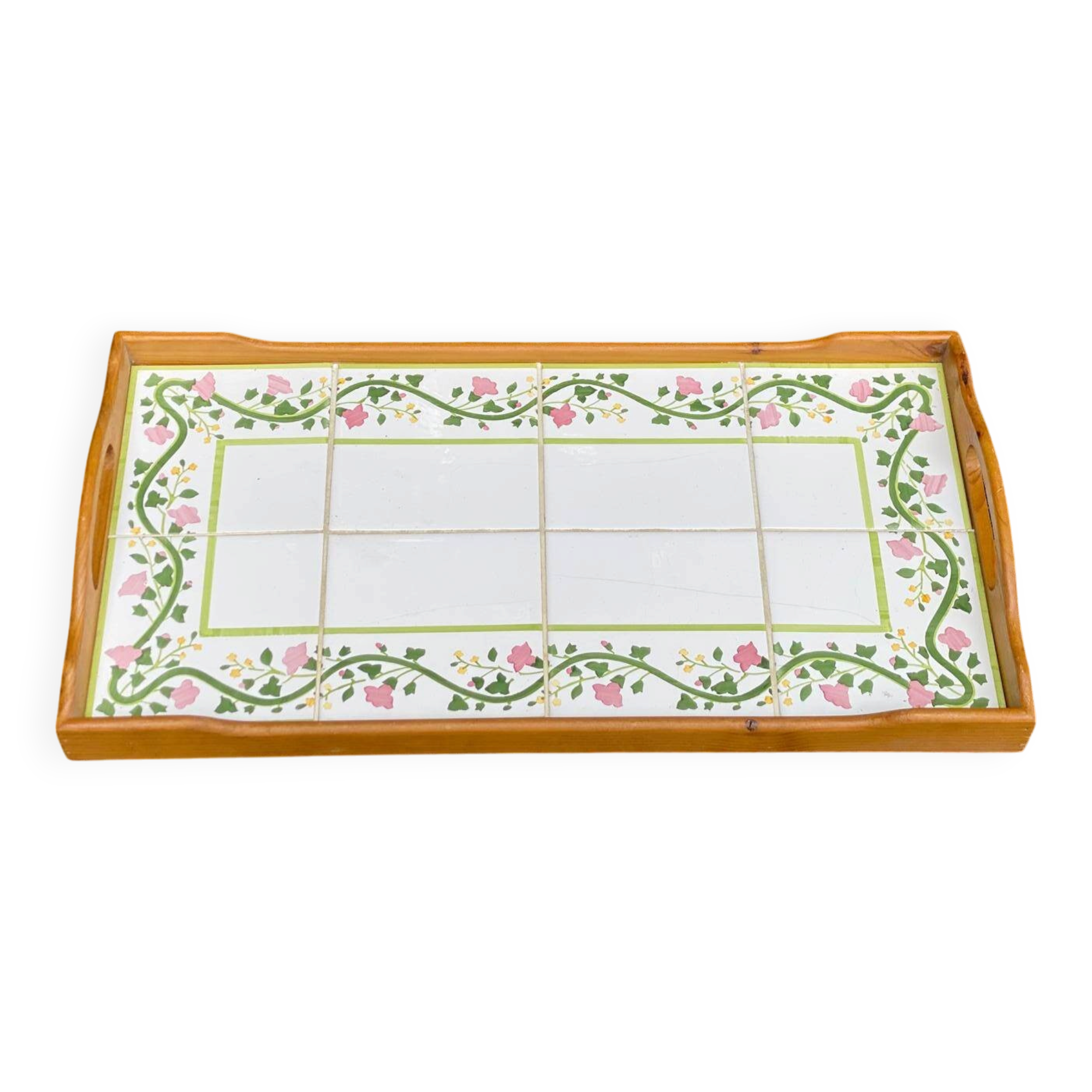 Vintage retro 1970s rectangular serving tray