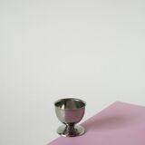 Set of 6 stainless steel egg cups, Design, 1970