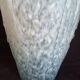 Art Deco vase in pressed moulded glass, speckled blue, h - 29
