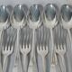 12 spoons & 11 forks Cailar Bayard (Christofle) silver-plated metal D178