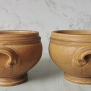 Bols en grès vintage à oreilles