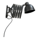 Ancienne lampe applique accordeon industrielle bauhaus