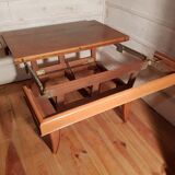 Convertible coffee table.