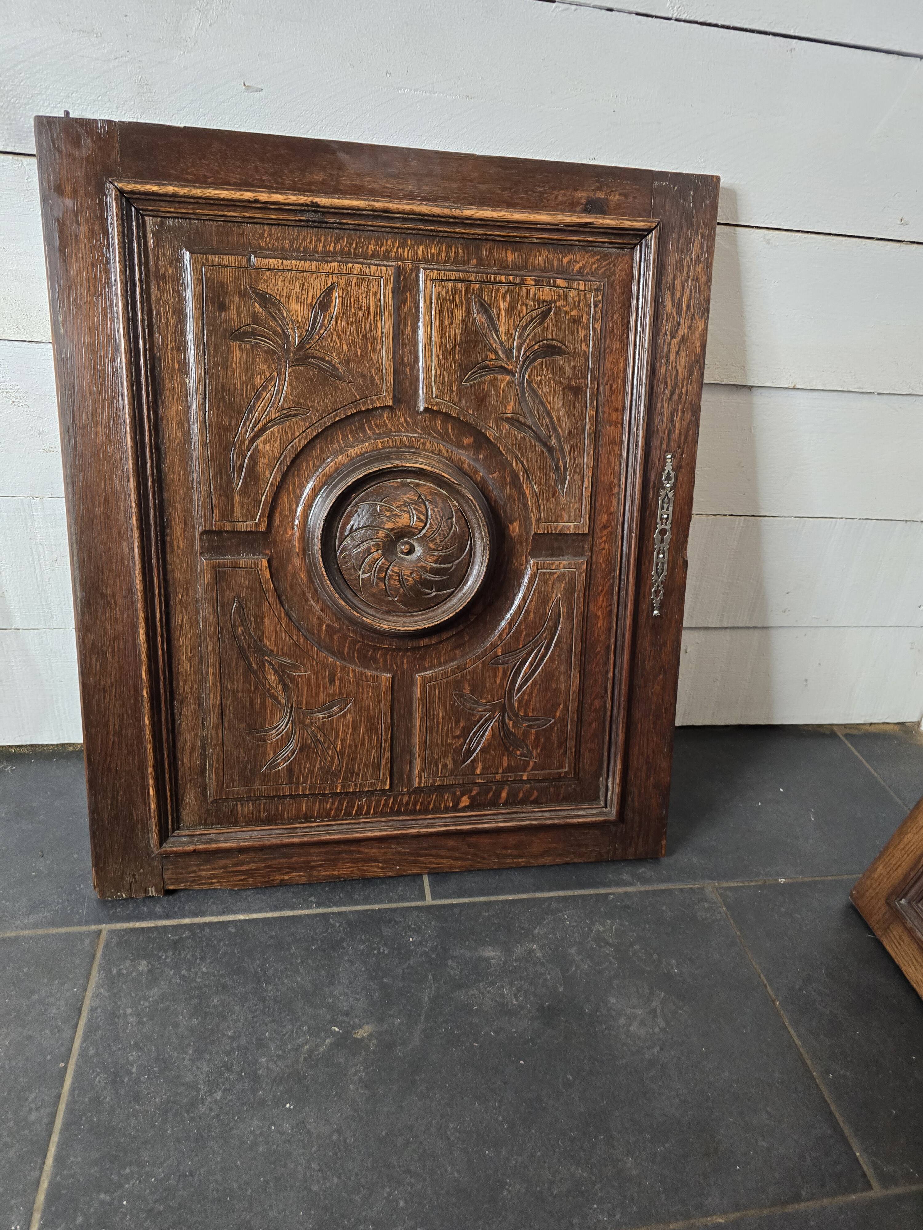 Old carved wooden door