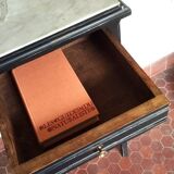 Black patinated Art Deco bedside table