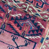 Ancient Turkmen Afghan Hatchlou handmade carpet 133x133 cm