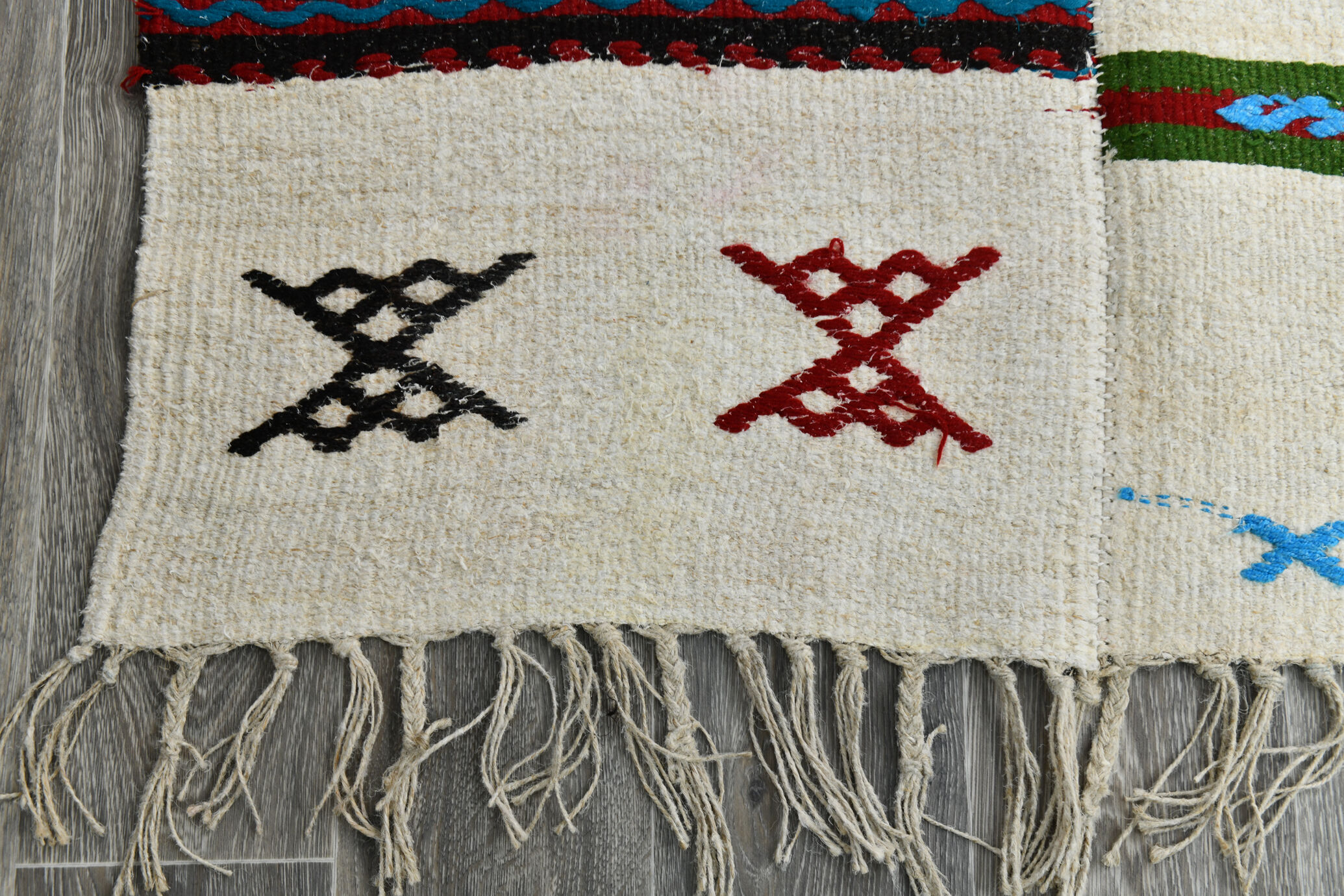 3x6 Neutral Texured Hemp Rug 106x194Cm