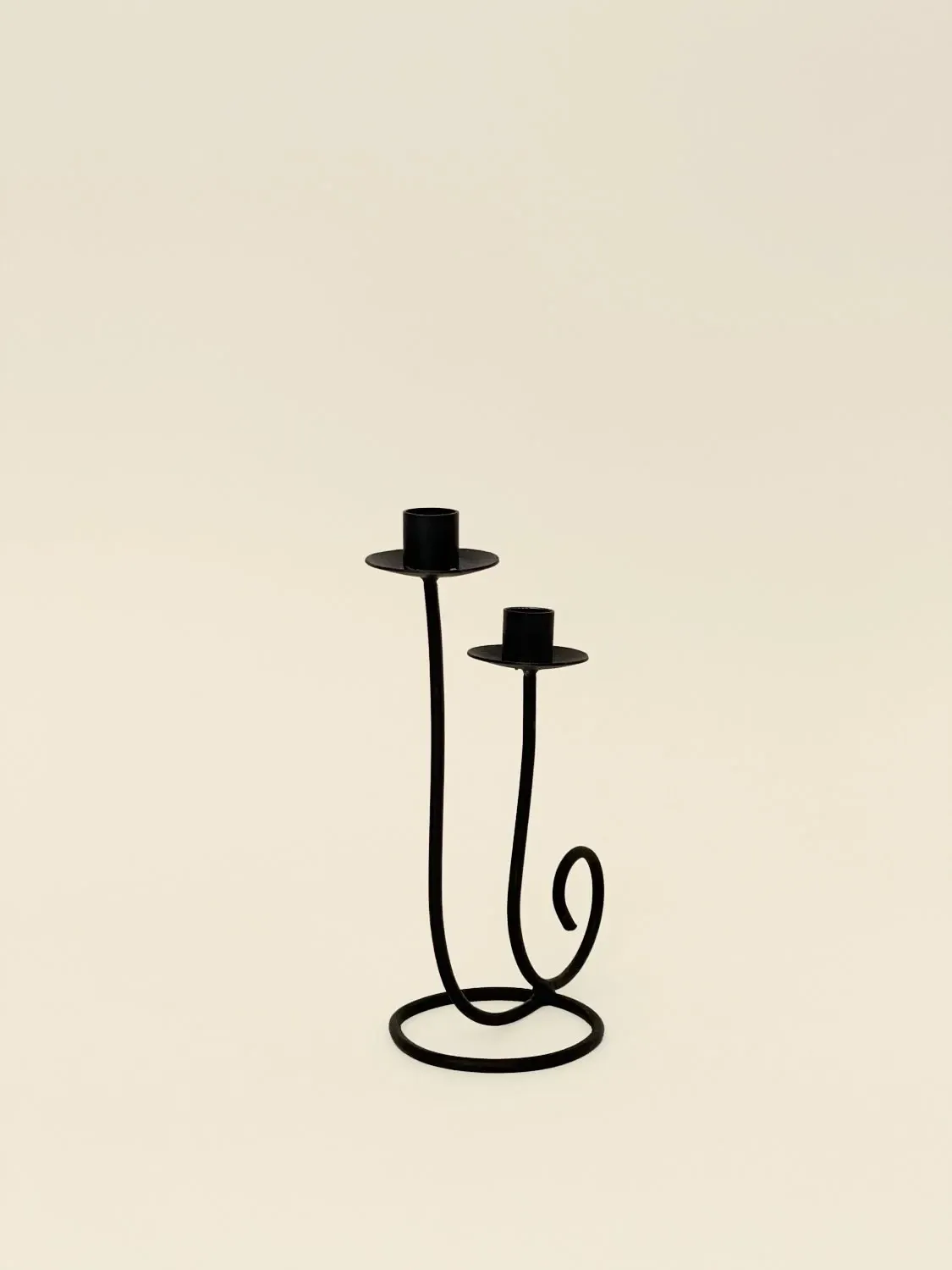 Bougeoir double volute