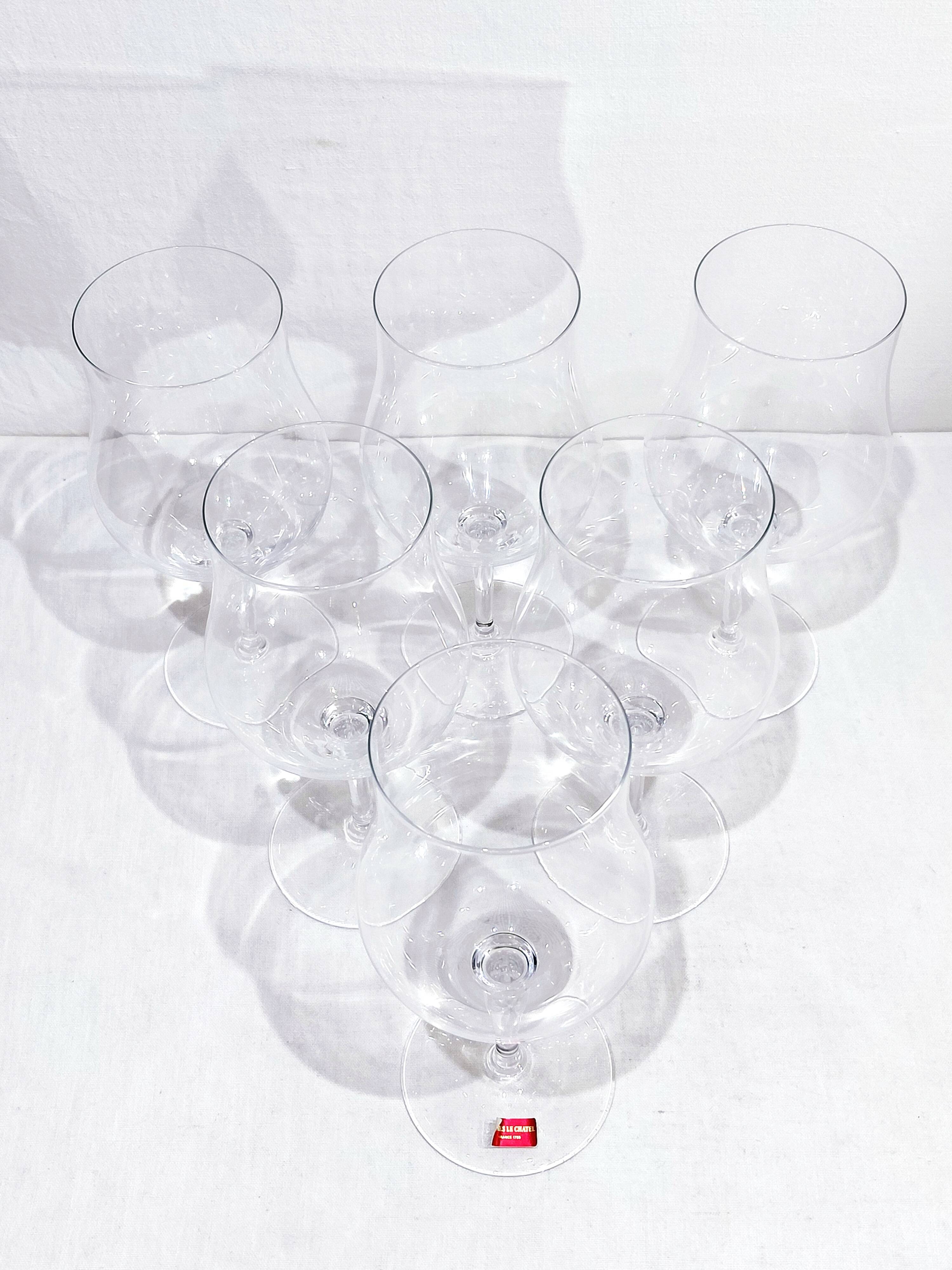 Vannes Le Châtel - 6 Crystal Glasses