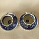 Villeroy and Boch Burgenland blue coffee cups and saucers