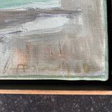 Tableau port de Saint-Trojan – Ariane Prokhoroff – oil on canvas signed