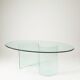 Vintage glass dining table