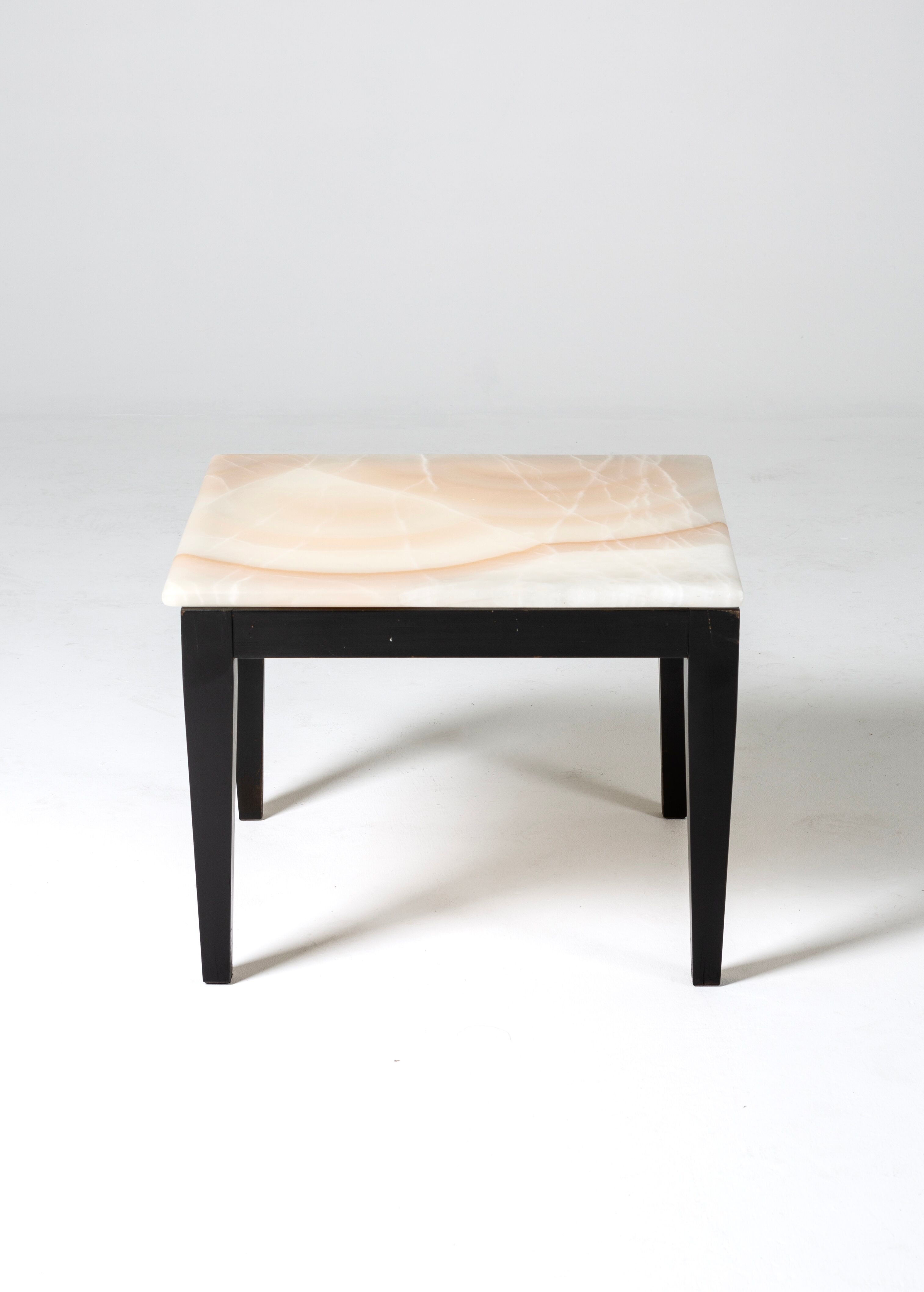 Vintage onyx side table