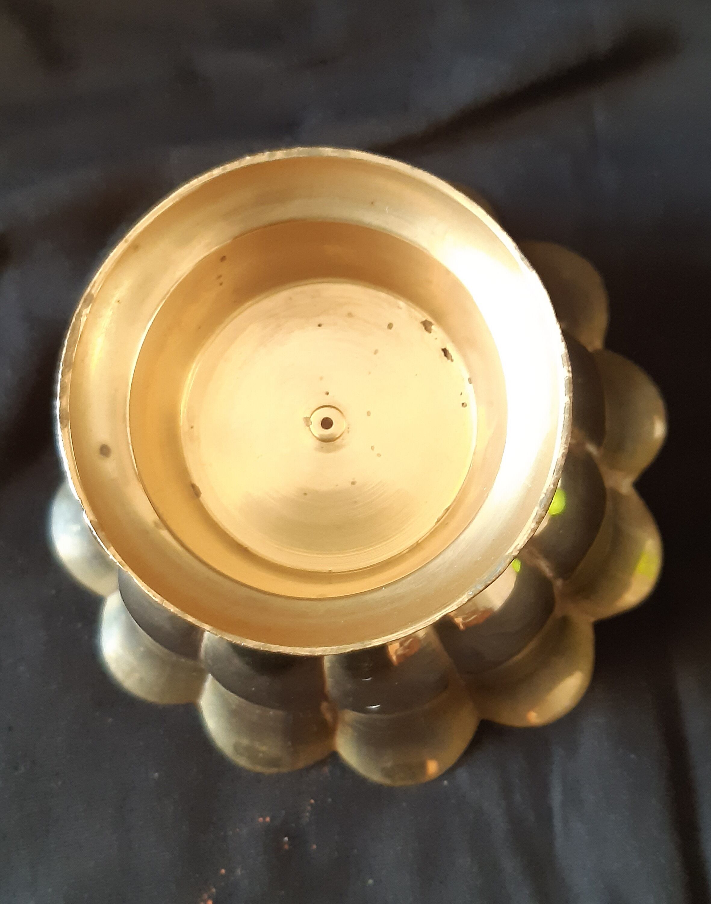Brass pot cover