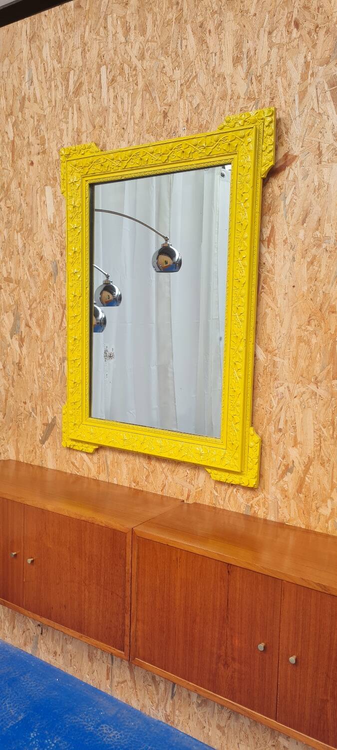 Wood and plaster mirror 1950