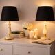 Lampe de prestige Onyx véritable et bronze doré ciselé