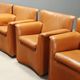 Vintage B&B armchairs Laurianetta design by Afra and Tobia Scarpa from the 1980s.